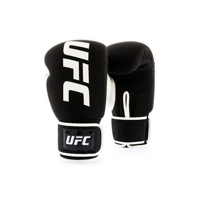 Gants de Boxe UFC PRO Lavables – Noir/Blanc – L, Taille: L, Couleur: Blanc, oz: 14oz