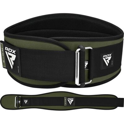 Cintura da Sollevamento Pesi RDX RX3 Eva Curve Kaki – L, Taglia: L, Colore: Verde