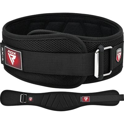 Ceinture de musculation RX4, Taille: XL, Couleur: Noir