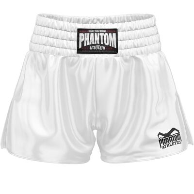 Muay Thai Shorts Phantom Team – White – XL, Size: XL, Colour: Weiss