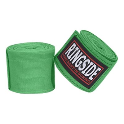 Bende da Boxe Professionali – Ringside – 4,5 m – Verde Neon, Colore: Verde, Lunghezza: 4.5m