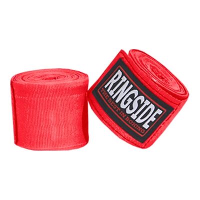 Bende da Boxe Professionali – Ringside – 4,5 m – Rosso, Colore: Rosso, Lunghezza: 4.5m
