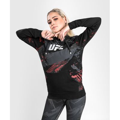 Sweat à capuche UFC Authentic Fight Week 2.0, Taille: L, Couleur: Noir