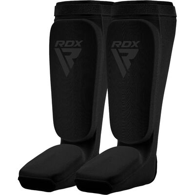 Protège-tibias RDX – Noir/Noir – XL, Taille: XL, Couleur: Noir