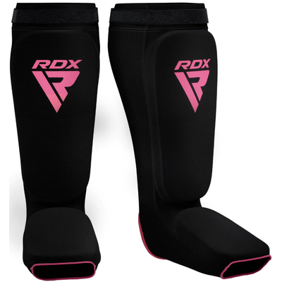 Protège-tibias RDX – Noir/Rose – M, Taille: M, Couleur: Noir