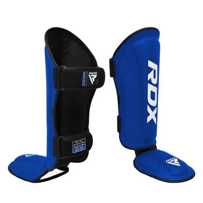 Protège-tibias RDX T1 – Bleu/Blanc – XL, Taille: XL, Couleur: Bleu