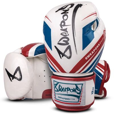 Gants de boxe 8 Weapons Shift Blanc Bleu Rouge 10oz, Couleur: Blanc, oz: 10oz