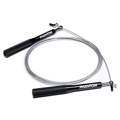Corde à sauter Phantom Performance – Noir, Couleur: Noir, Longueur: 2.9m