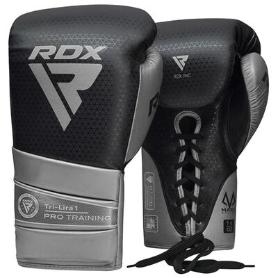 Gants de Boxe RDX Mark Pro Sparring Tri Lira 1 Argent-10OZ, Couleur: Argente, oz: 10oz