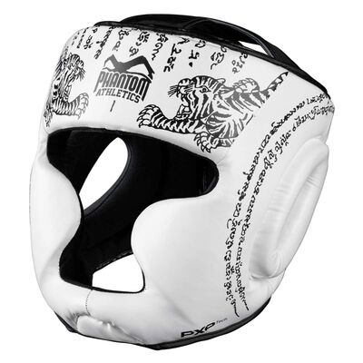 Casque de protection Muay Thai – Blanc – Taille unique, Taille: Taille unique, Couleur: Blanc