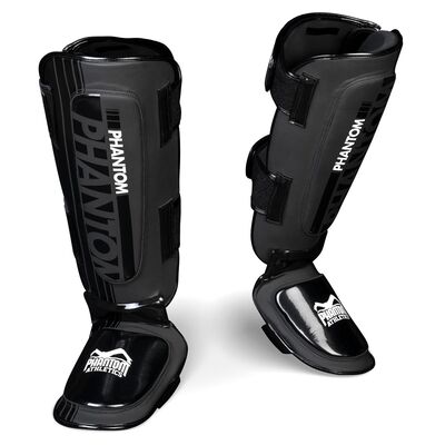 Protège-tibias Phantom APEX Hybrid – Noir – S/M, Taille: S/M, Couleur: Noir