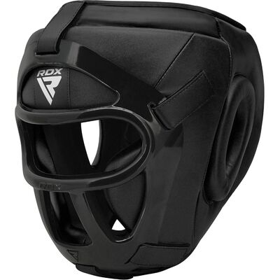 Casque de boxe à grille amovible T1 – Noir – L, Taille: L, Couleur: Noir
