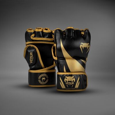 MMA gloves Venum Challenger 2.0 – Black / Gold – L/XL, Size: L/XL, Colour: Gold