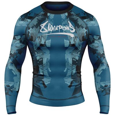 T-shirt de compression à manches longues - Hit 2.0, Taille: S, Couleur: Bleu