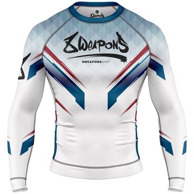 T-shirt de compression à manches longues - Shift, Taille: L, Couleur: Blanc