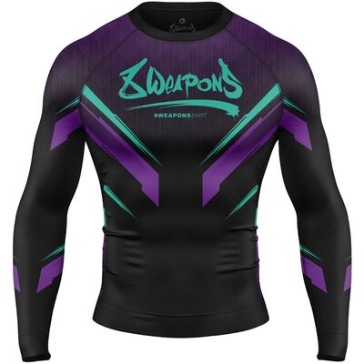 T-shirt de compression à manches longues Samurai 2.0, Taille: S, Couleur: Noir