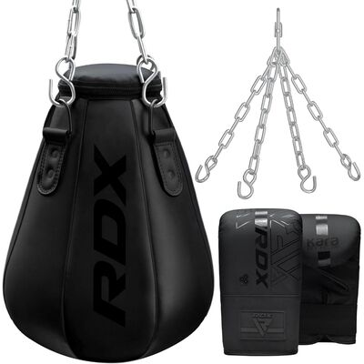 Sac de Frappe RDX Noir – Forme Poire, Couleur: Noir, Poids kg: 15, Longueur: 0.6m