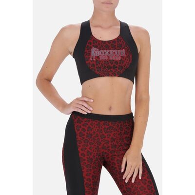 Brassière de sport, Taille: L, Couleur: Bordeaux