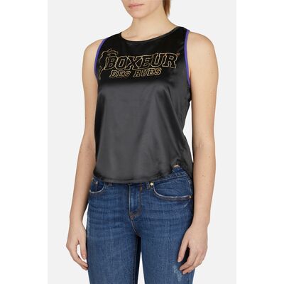 Débardeur, Taille: L, Couleur: Noir