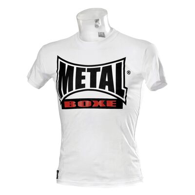 Metal Boxe T-Shirt New Visual Blanc S, Couleur: Blanc, Taille ne pas utiliser: S