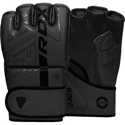 Grappling Gloves F6 Matte Black-M, Size: M, Colour: Schwarz