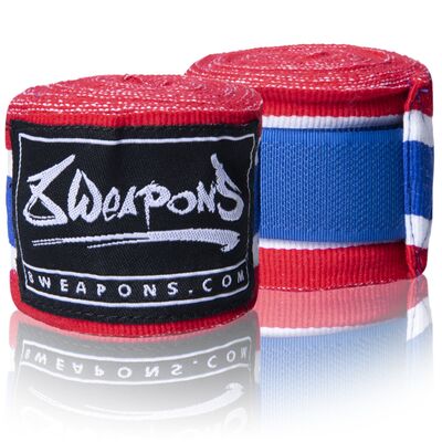 Fascia da boxe semi-elastica 8Weapons Tricolore 3,5m, Colore: Multicolore, Lunghezza: 3.5m