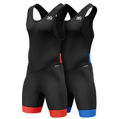 Set tenute da lotta Phantom STORM Nero/Rosso+Blu L, Taglia: L, Colore: Nero