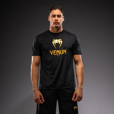 T-shirt Dry Tech Classic Venum Nero/Oro L, Taglia: L, Colore: Nero