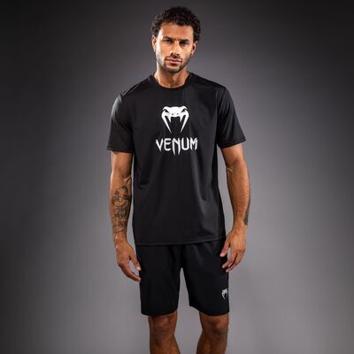 T-shirt Dry Tech Classic Venum Nero/Argento L, Taglia: L, Colore: Nero