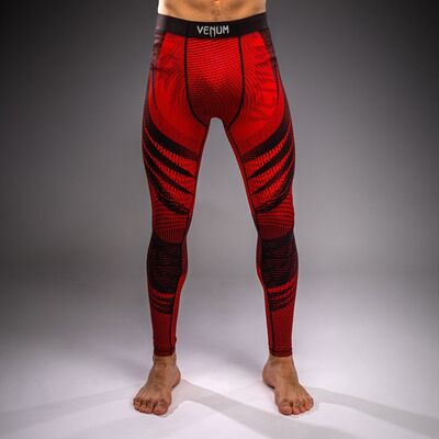 Spats a compressione Venum Galactic 3.0 Rosso/Argento L, Taglia: L, Colore: Rosso