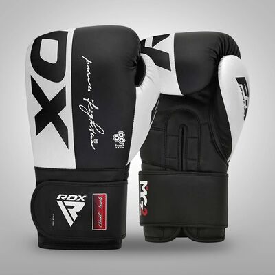 Gants de boxe Rex F4 – Blanc/Noir – 10oz, Couleur: Blanc, oz: 10oz