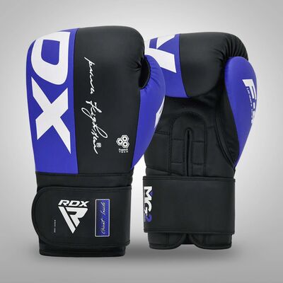 Gants de boxe Rex F4 &ndash; Bleu/Noir &ndash; 10oz, Couleur: Bleu, oz: 10oz