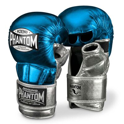 MMA Sparring-Handschuhe Phantom Mexico &ndash; Blau/Silber &ndash; L/XL, Bekleidungsgr&ouml;sse: L/XL, Farbe: Blau