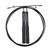 3M adjustable aluminium "Speed Rope" skipping rope + bag GladiatorFit | Black, Colour: Schwarz