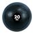 Slam Ball" rubber weighted fitness ball | 20 KG, Colour: Schwarz, Additional Weight: 20 kg