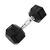 Hex Dumbbell in rubber GladiatorFit | 7 KG, Colour: Schwarz, Additional Weight: 7 kg