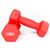 Haltères néoprène musculation et fitness (lot de 2) | 2 x 2 KG, Couleur: Rouge, Poids kg: 2 