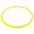 Cerceau en plastique plat d'agilité en PVC Ø 40cm | Jaune, Couleur: Jaune