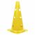Cône 38cm 3 trous pour jalons Ø 25mm | Jaune, Couleur: Jaune