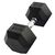 Haltère hexagonal "Hex Dumbbell" en caoutchouc GladiatorFit | 20 KG, Couleur: Noir, Poids kg: 20 