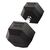 Hex Dumbbell in rubber GladiatorFit | 30 KG, Colour: Schwarz, Additional Weight: 30 kg
