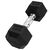 Hex Dumbbell in rubber GladiatorFit | 7.5 KG, Colour: Schwarz, Additional Weight: 7.5 kg