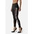 Folded High-Waisted Leggings, Taille: L, Couleur: Noir