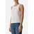 Basic Tank Top With Front Logo, Size: M, Colour: Weiss