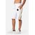 Lettering Printed Short Pant, Size: XL, Colour: Weiss