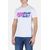 Round Neck  Printed T-Shirt, Bekleidungsgrösse: S, Farbe: Weiss