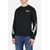 Roundneck Sweatshirt W/ Yoke, Size: S, Colour: Schwarz