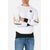 Sweatshirt With Letter Print, Size: L, Colour: Weiss