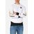 Sweatshirt With Letter Print, Size: S, Colour: Weiss