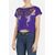 T-Shirt imprimé dragon, Taille: S, Couleur: Violet